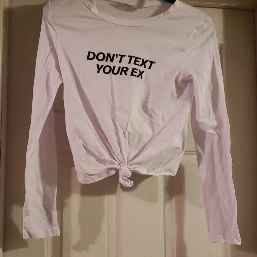 Long sleeve crop top